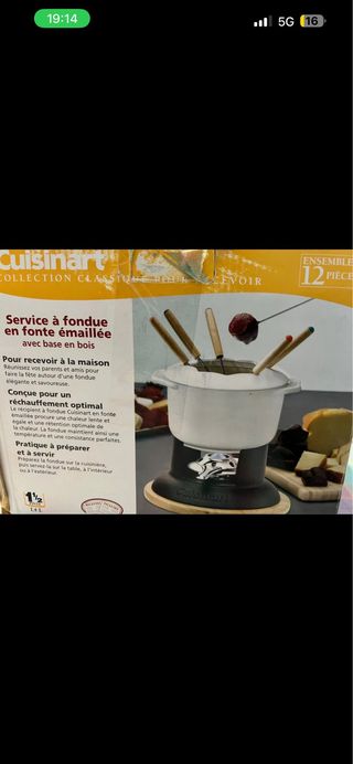 Set Fonduta Cuisinart Ghisa Smaltata