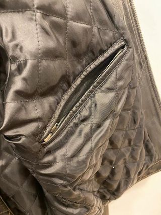 Leather Biker Jacket Green Coast Cafe Racer...