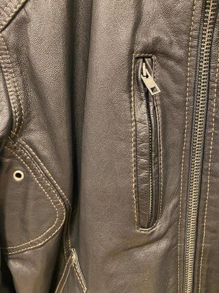 Leather Biker Jacket Green Coast Cafe Racer...