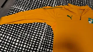 Camiseta Puma Costa de Marfil Talla L Naranja