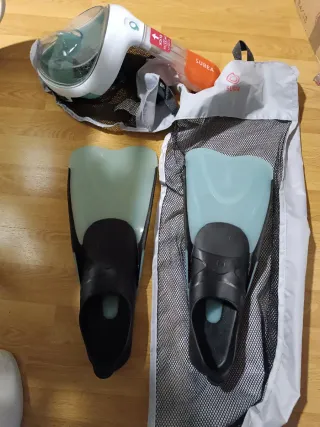 Máscara y aletas de buceo 38/39