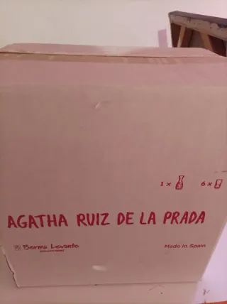 Jarra y 6 vasos Agatha Ruiz de la Prada