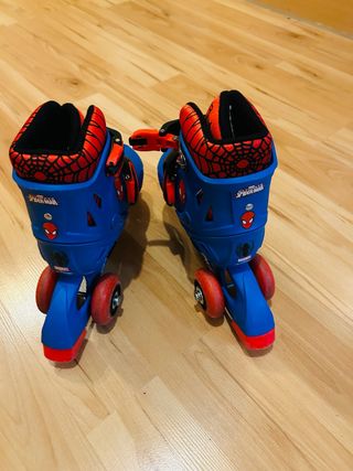 Patines Spiderman Ajustables Talla 27-30