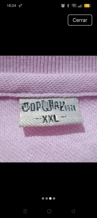Polo hombre rosa
