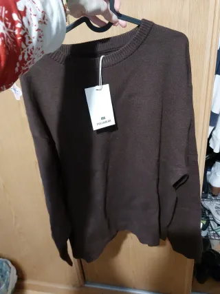 Jersey Pull and Bear Marrón Talla M