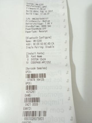 ENVIOS 24H HPRT HM-E200 IMPRESORA TICKETS PORTATIL