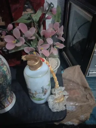 Juego de té porcelana floral