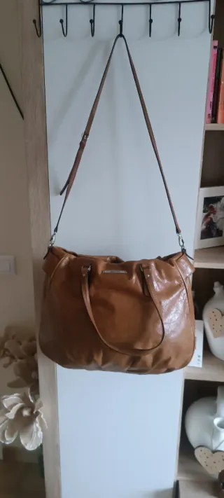 Bolso piel Bimba y Lola marrón