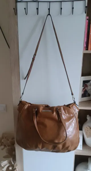 Bolso piel Bimba y Lola marrón