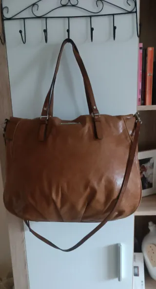 Bolso piel Bimba y Lola marrón