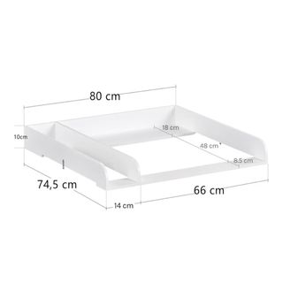 Estructura Cambiador de Bebé (Blanco)