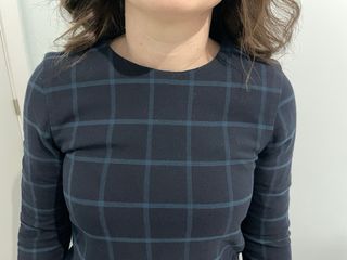 Vestido de mujer con cuadros Zara
