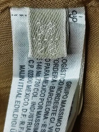 Blazer Massimo Dutti Beige Dorado T.38