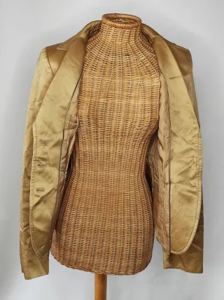 Blazer Massimo Dutti Beige Dorado T.38