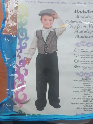 Disfraz Madrileño Talla 10-12
