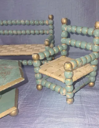 Mobiliario Casa Muñecas: Tresillo y Sillas