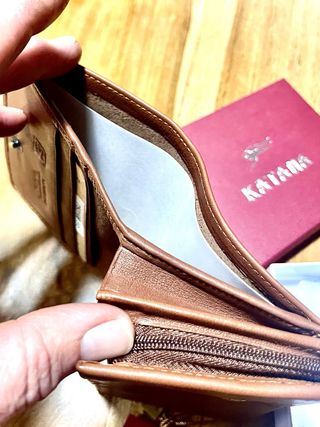Billetera Katana Piel Marrón Hombre