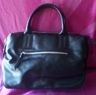 BOLSOS:NEGRO/PANA DE BORDADOS QUE SE RECOGE:1X1,5€