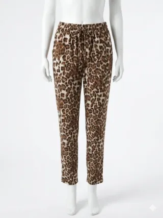 Pantalón estampado leopardo