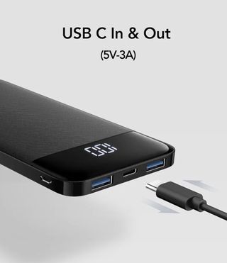 Batería Externa 10400mAh Power Bank LED