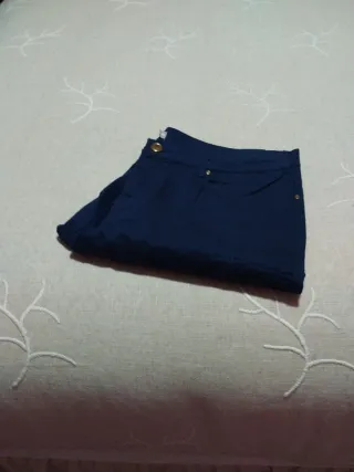 Pantalones tobilleros azul marino