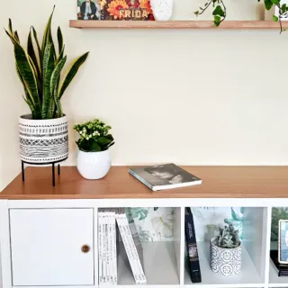 Mueble Kallax Ikea + cajones, puertas y cestas.