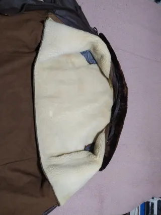 Chaqueta de cuero vintage canadiense