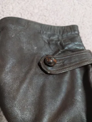 Chaqueta de cuero vintage canadiense