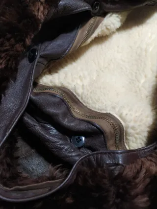 Chaqueta de cuero vintage canadiense