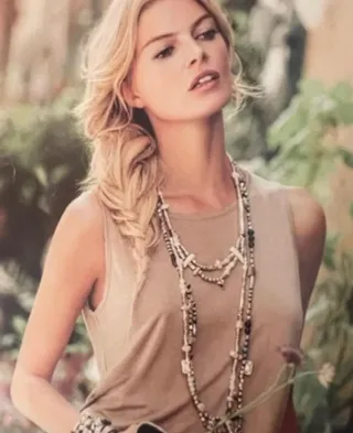 Collar Uno de 50 Plata y Hueso