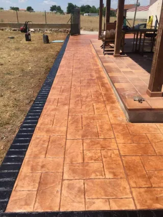 Pavimento hormigón impreso y pulido