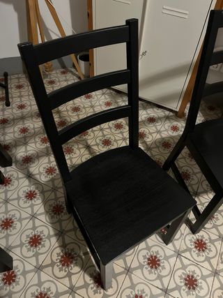 Silla comedor NORDVIKEN negra