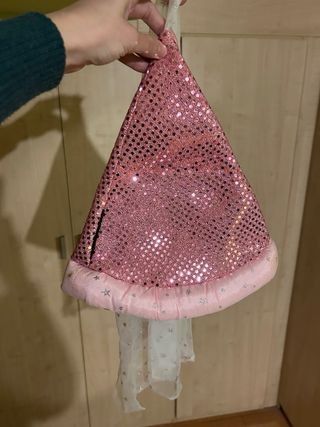 Sombrero Disney Rosa con Tul Estrellas