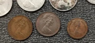 Lote monedas antiguas Inglaterra