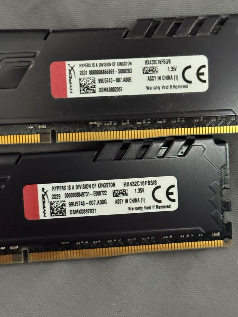 2x8GB DDR4 HyperX Fury RAM afbeelding 3