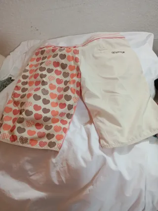 Bermuda mujer beige y rosa