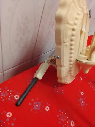 Applique a due luci beige/bianco