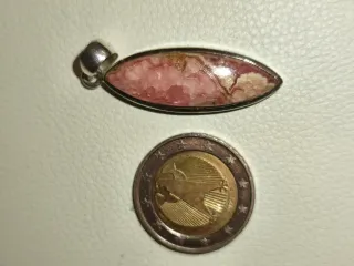 Colgante Rodocrosita y Plata