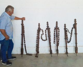 Cadenas de hierro forjado antiguas