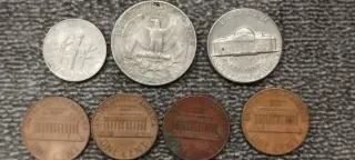 Lote de monedas de EEUU