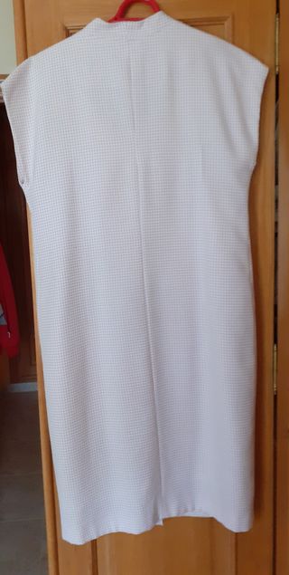 Vestido rosa y blanco