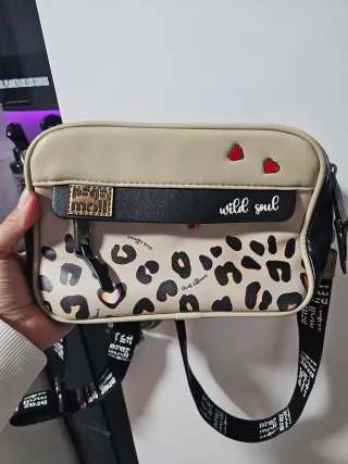 Bolso bandolera Pepe Moll estampado animal print