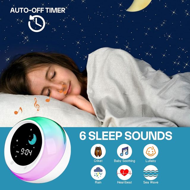 Reloj Despertador Infantil Sol y Luna
