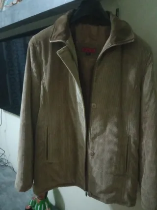 Chaqueta americana beige pana