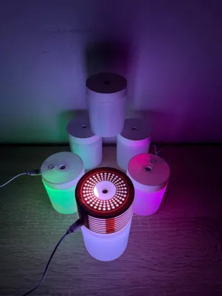 6 Humidificadores LED Nuevos