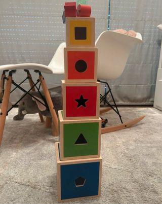 Cubos de empilhar com animais