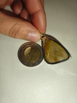 Colgante Cuarzo Rutilo Triángulo