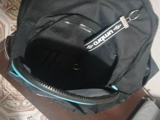 Mochila Umbro Negra y Azul adaptable para carro