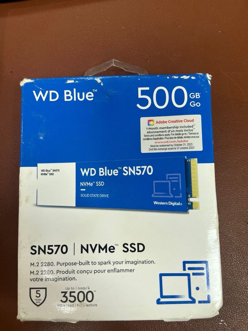 SSD WD Blue SN570 500GB M.2 NVMe#405002 afbeelding 2