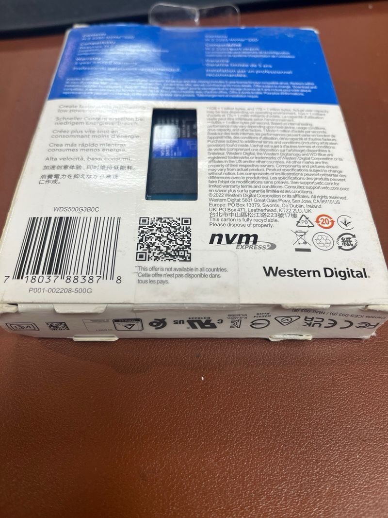 SSD WD Blue SN570 500GB M.2 NVMe#405002 afbeelding 4